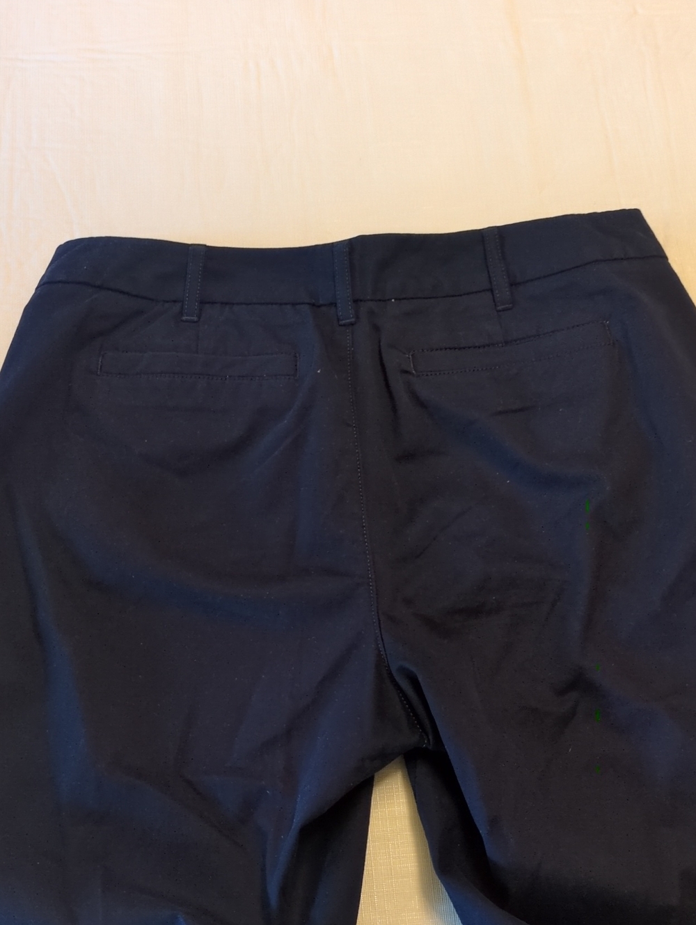Quince Organic Cotton Stretch Chino Bermuda Shorts Derp Navy Size 10 - Picture 3 of 3